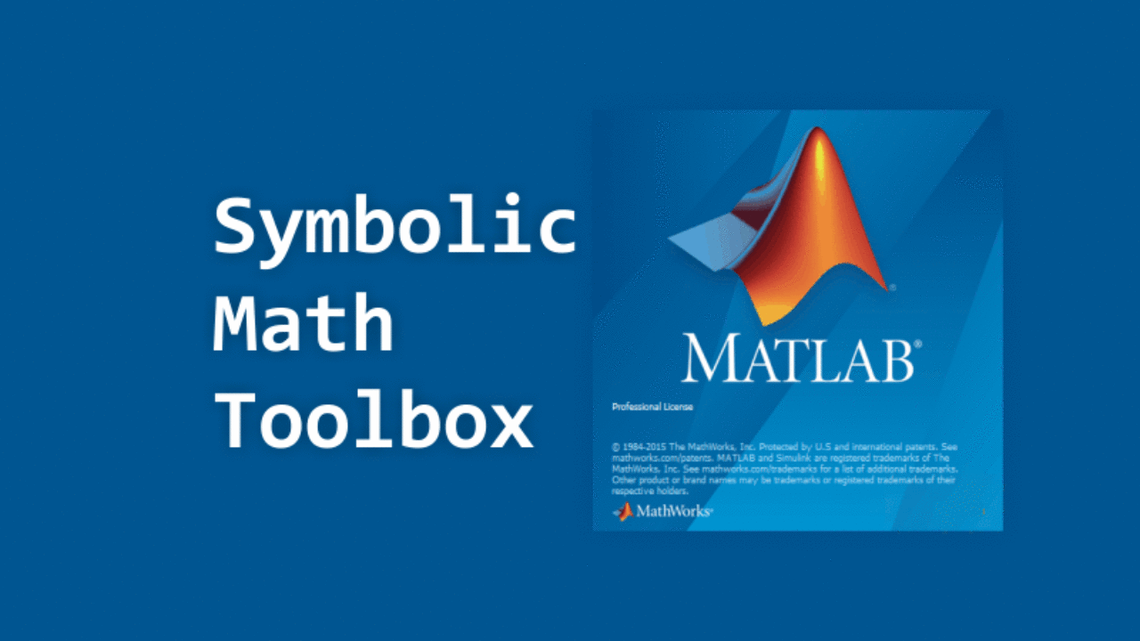 nstall the symbolic math toolbox