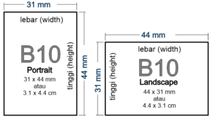 Ukuran Kertas B0, B1, B2, B3, B4, B5, B6, B7, B8, B9, B10 (Seri B)