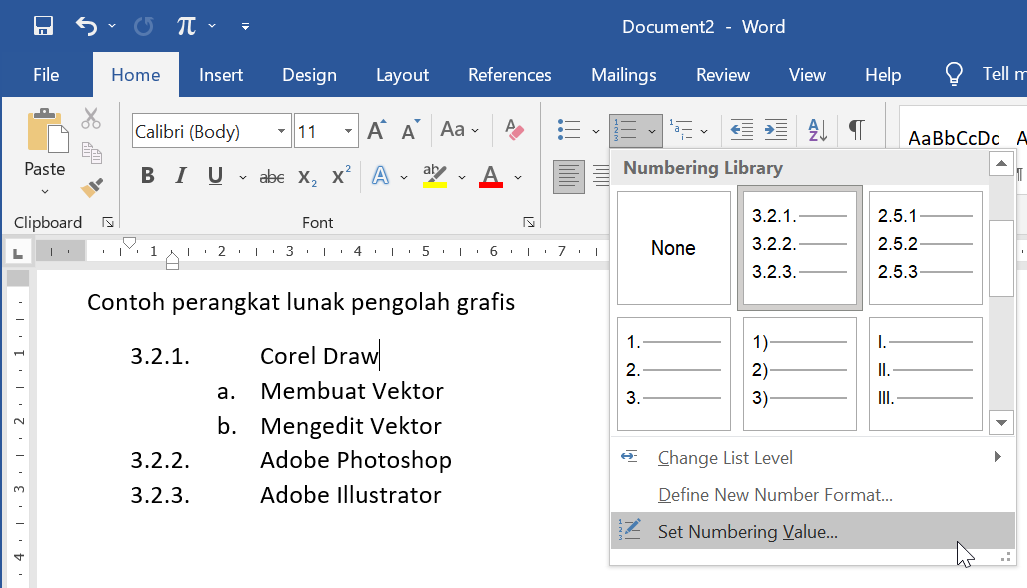 Bagaimana Cara Nak Buat Numbering Dalam Word PhoenixrosWelch